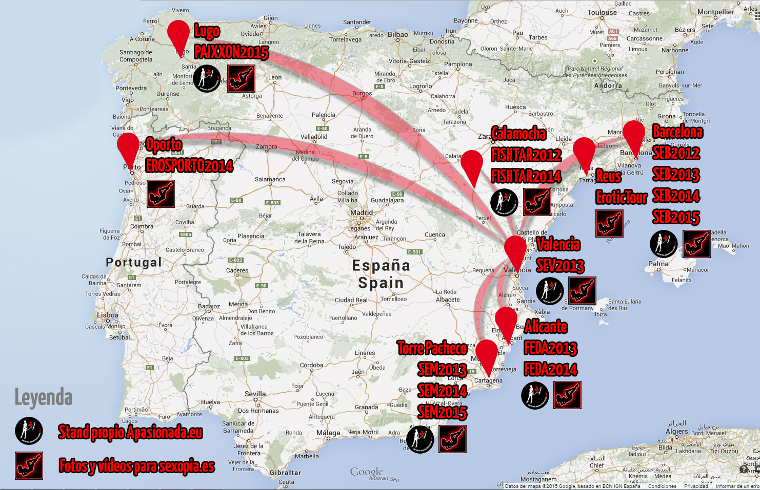 10.000Km recorridos de festival en festival erótico desde hace 3 años